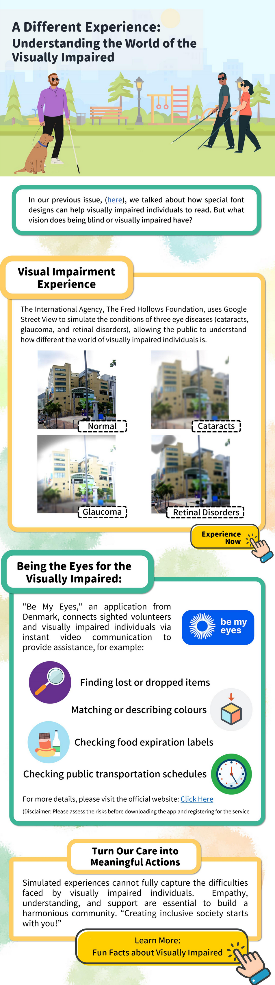A Different Experience: Understanding the World of the Visually Impaired