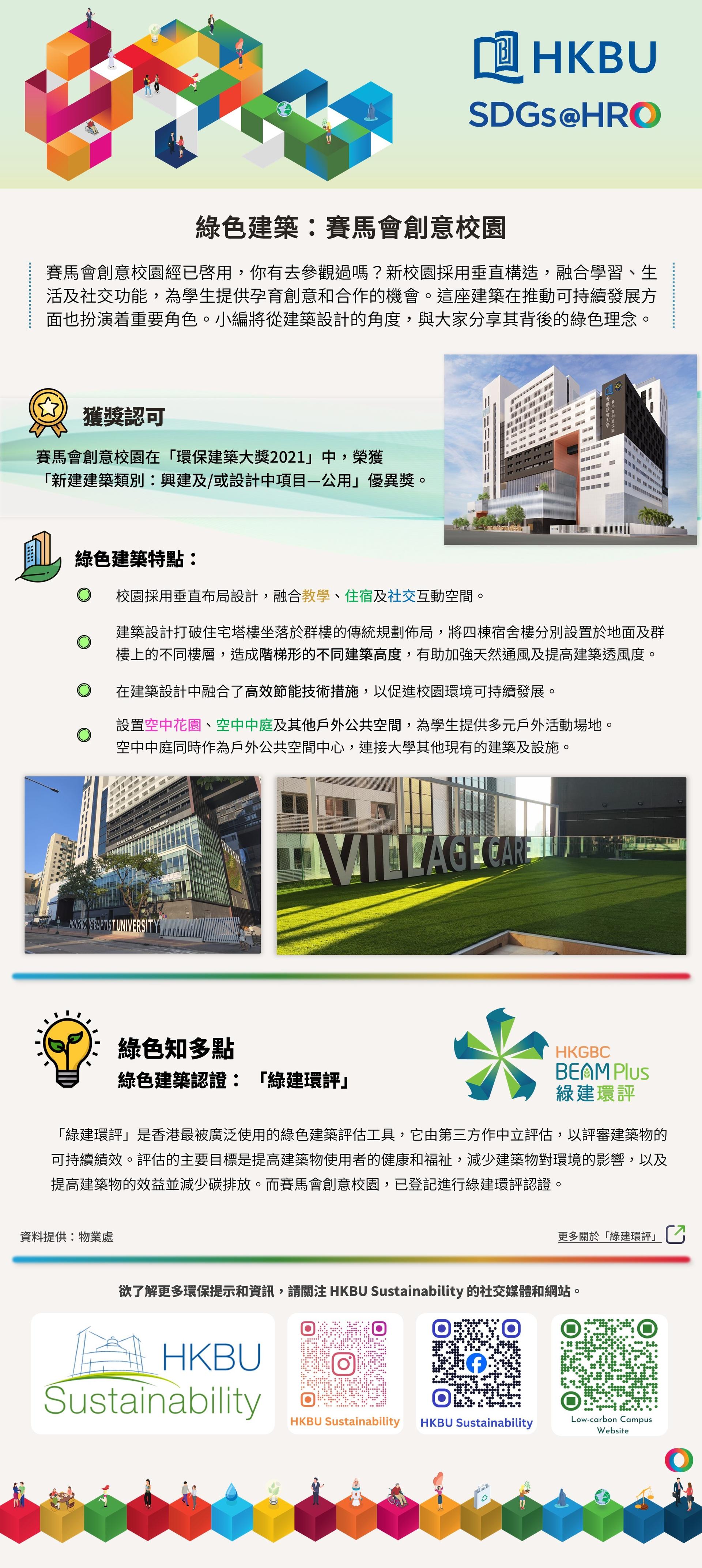 綠色建築：賽馬會創意校園