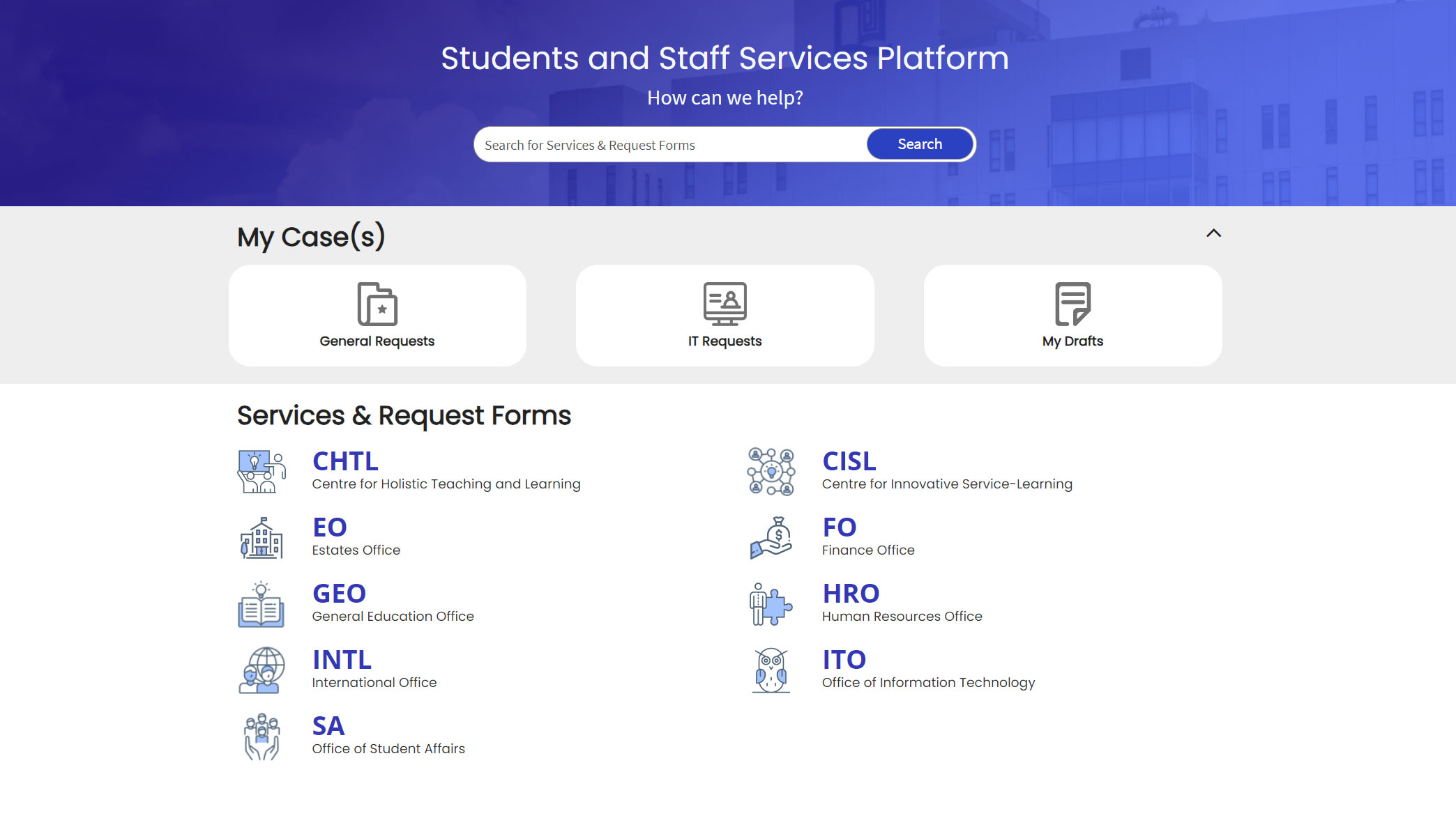 Student & Staff Service Platform